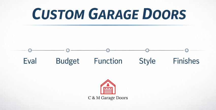 Custom garage door process by C & M Garage Doors
