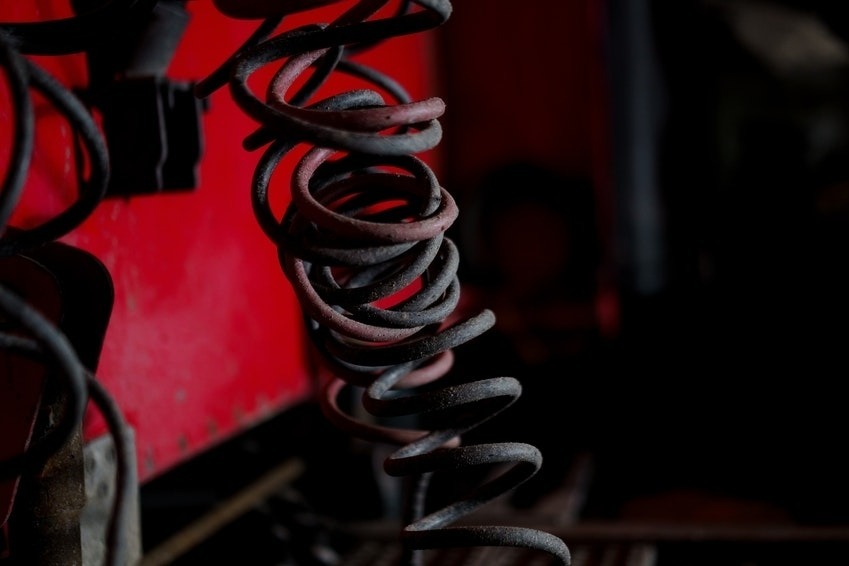 coiled metal springs